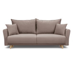 Диван кровать прямой со спальным местом "Мия", микровелюр