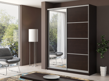 Шкаф купе 2-х дверный Айсберг 180+зеркало