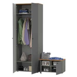 Шкаф для одежды и тумба две дверки Остин