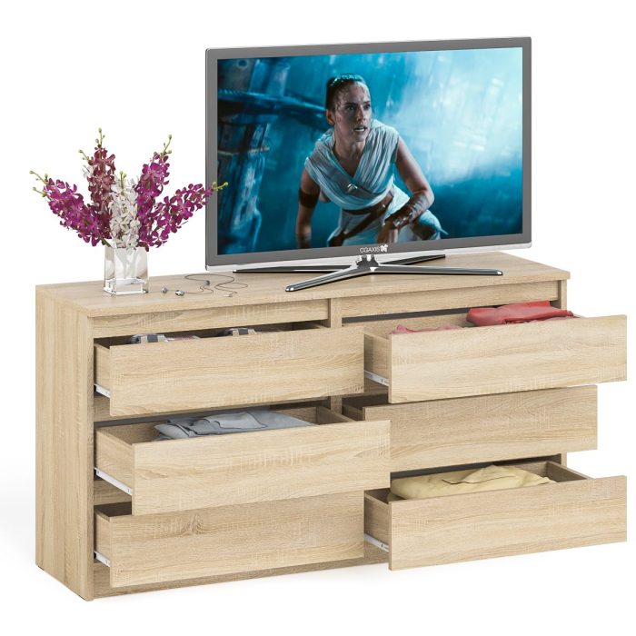 Комоды, Комод на шесть ящиков Мори МК1380.6