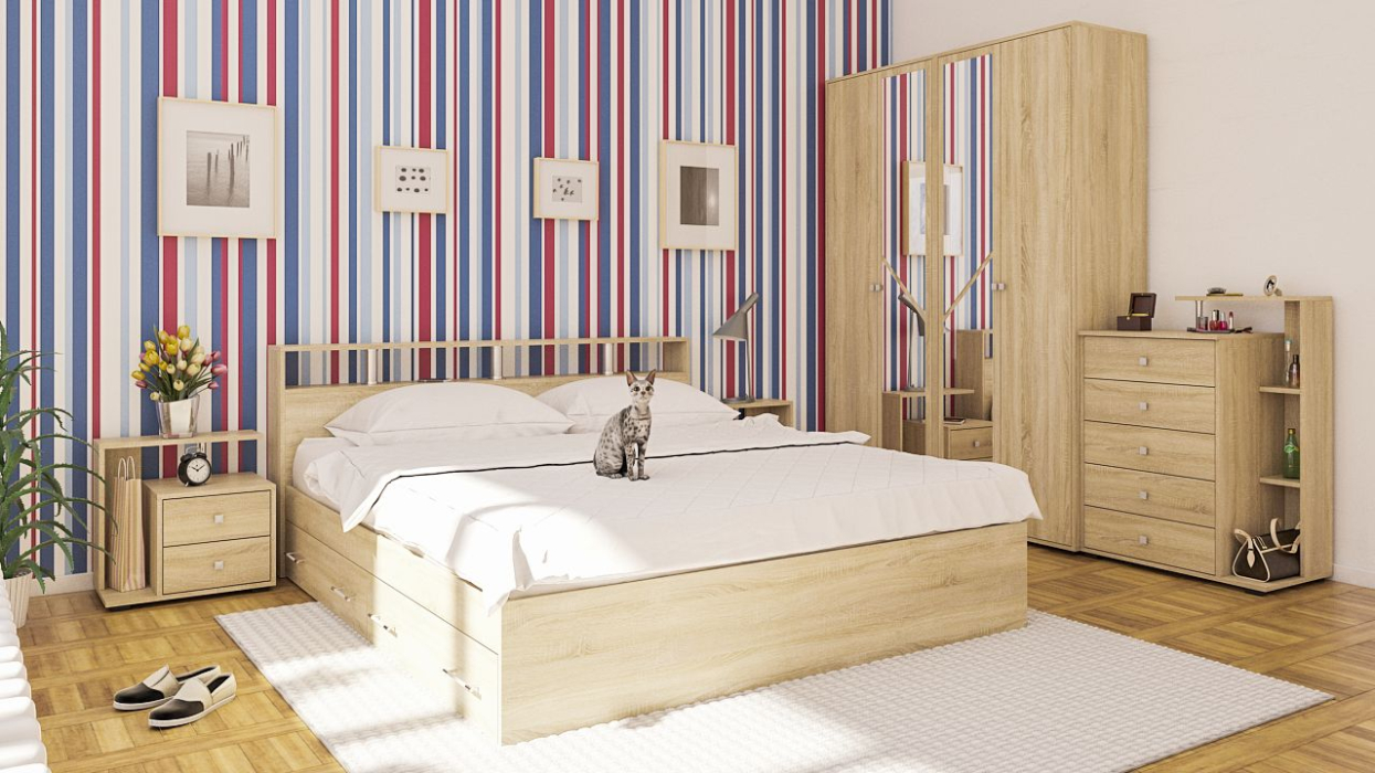 Спальные гарнитуры, Спальный гарнитур Камелия №11