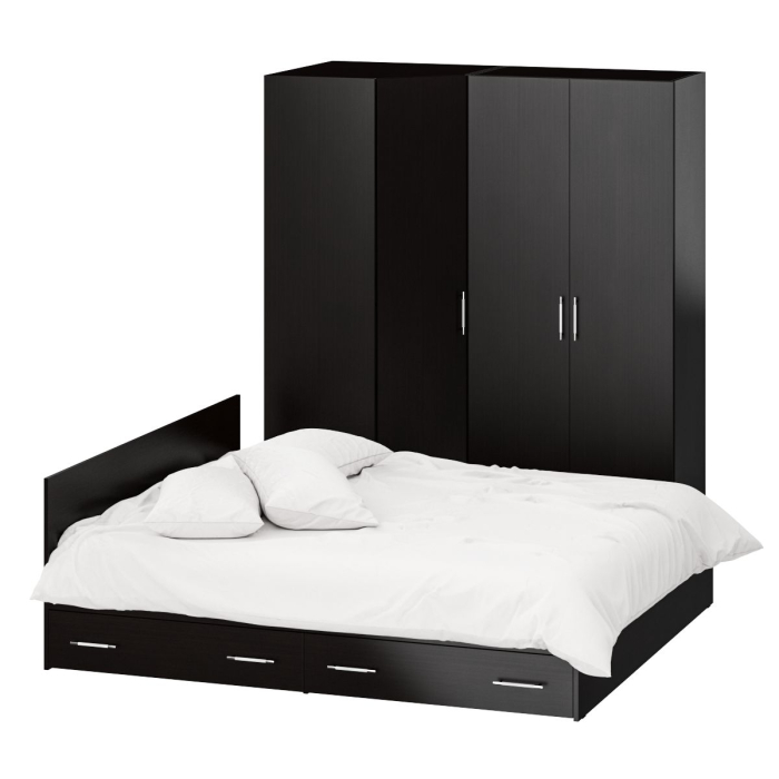 Спальные гарнитуры, Гарнитур Спальный № 2 Стандарт с кроватью 1800 с ящиками