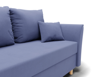 Прямой диван Мелодия,НПБ,еврокнижка,велюр