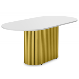 Стол Барон О 200 х 90 (золотые ноги)