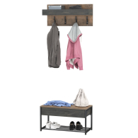 Прихожая, Тумба для обуви с ящиком и вешалкой Трувор