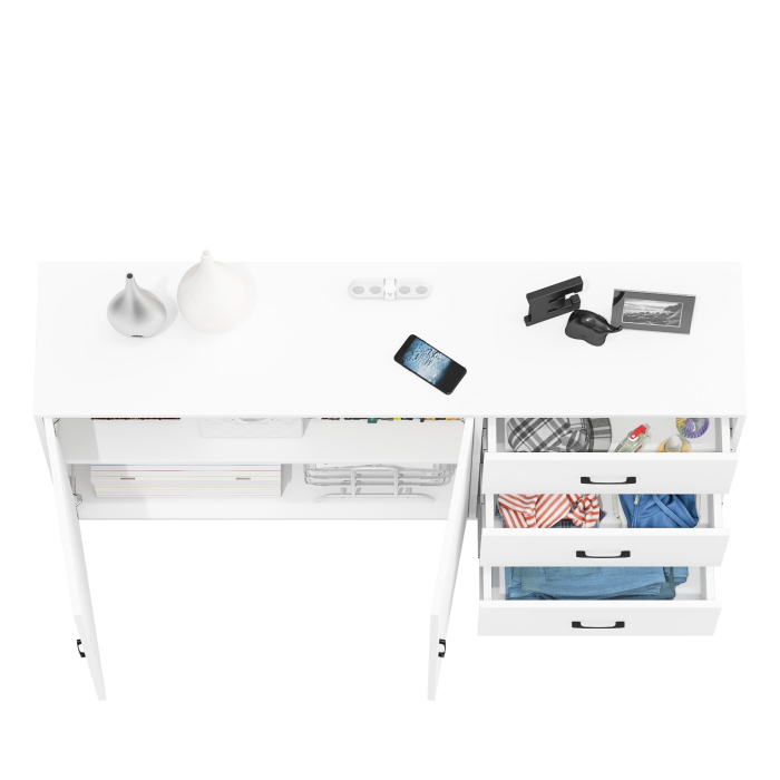 Комоды, Широкий тумба-комод с ящиками и дверками РВК 123-1604