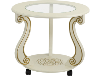 Стол журнальный Мебелик Грация (С) на колесах