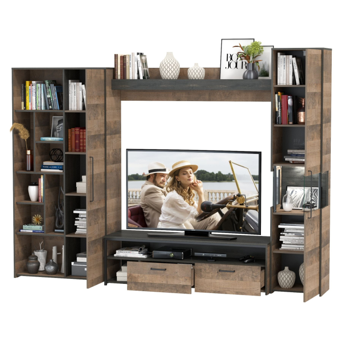 Стенки для гостиной, Стенка для гостиной в лофт стиле Трувор № 19