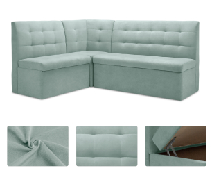 Диван кухонный угловой Омега, микровелюр