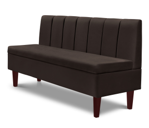 Диван прямой на ножках Лео 154, микровелюр