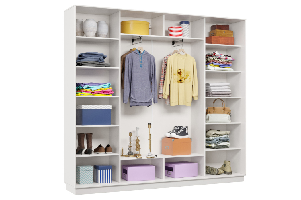 Шкафы-купе, Шкаф-купе Премьер Лайт 57 (05;05;05) трехдверный