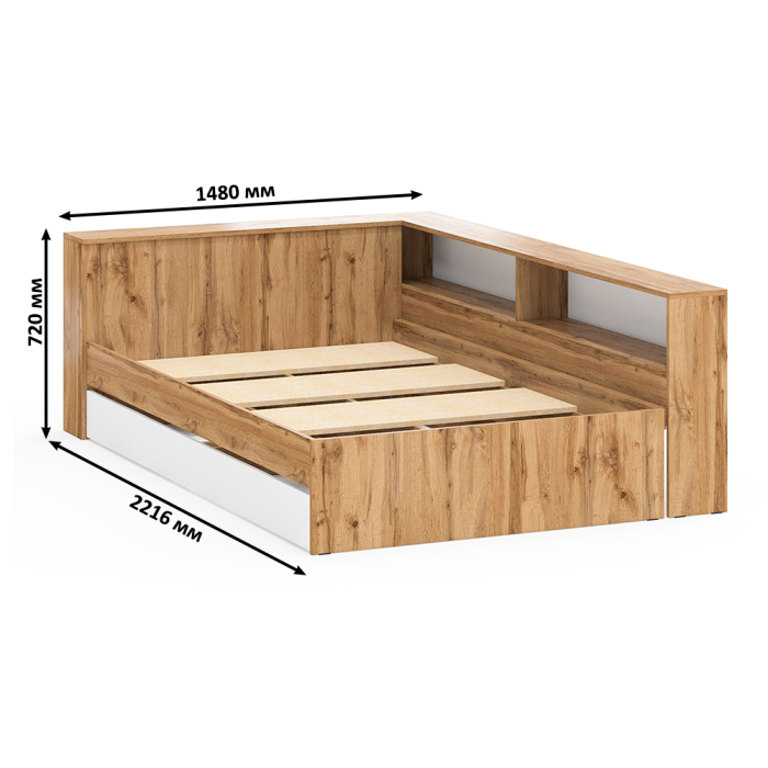 Спальные гарнитуры, Туалетный столик для спальни с подсветкой 110 и Ксения кровать 1200 с ящиками и прикроватный блок