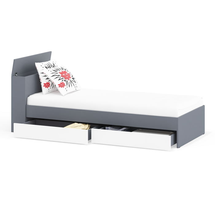 Кровати 90 см, Кровать с ящиками Ксения 900 односпальная