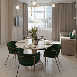 Комплект стульев Whispered Fusion, золотой (Комплект 2 шт)