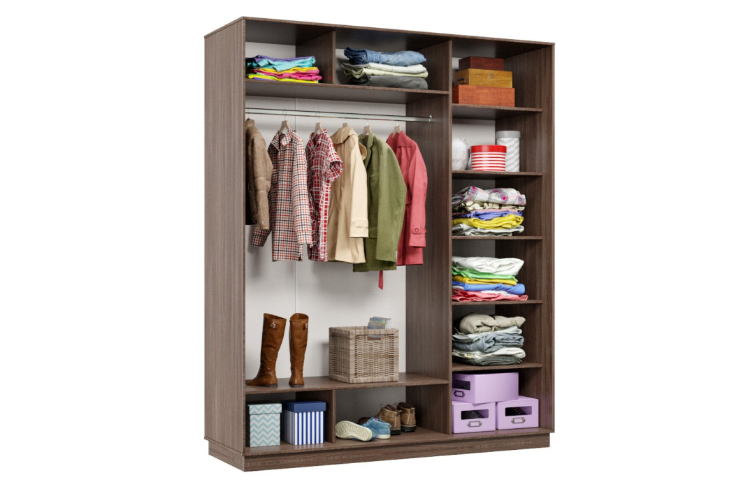 Шкафы-купе 3-х дверные, Шкаф-купе Премьер Лайт 24 (08;08;08) трехдверный