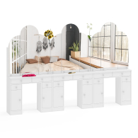 С зеркалом, Набор столиков туалетных в спальню МД №2