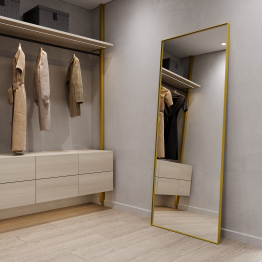 Напольно-настенное зеркало в раме GENGLASS HALFEO SLIM XL