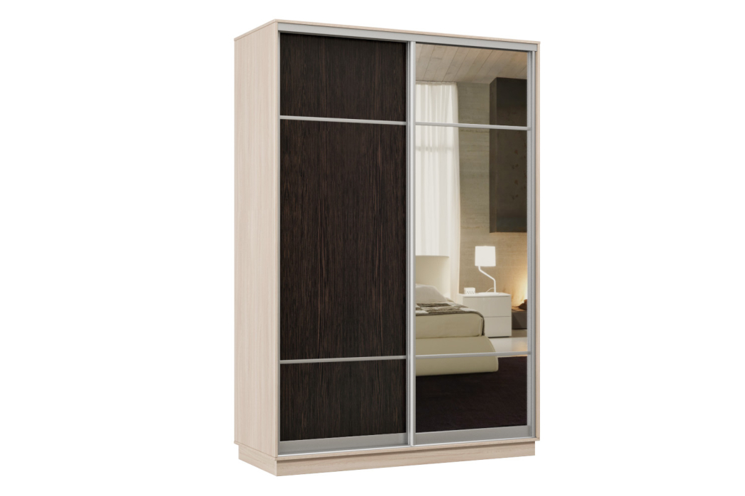 Шкафы-купе, Шкаф-купе Премьер Лайт 03 Мини (08;11) двухдверный