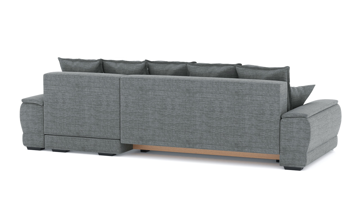 Диваны угловые в гостиную, Диван-кровать угловой Нордвикс ПБ, рогожка