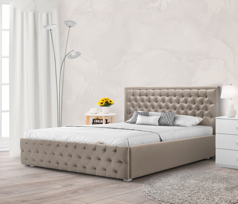 Мягкая кровать, Кровать с мягким изголовьем Флоренция 1200 с подъемным механизмом