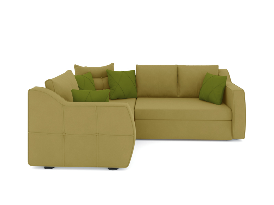 Диваны угловые в гостиную, Диван-кровать угловой Френсис дельфин, велюр