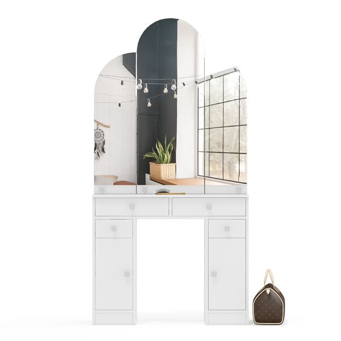 С зеркалом, Туалетный столик Трельяж МД №2