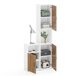 Пенал открытый с тумбой с дверкой Лидер-8.