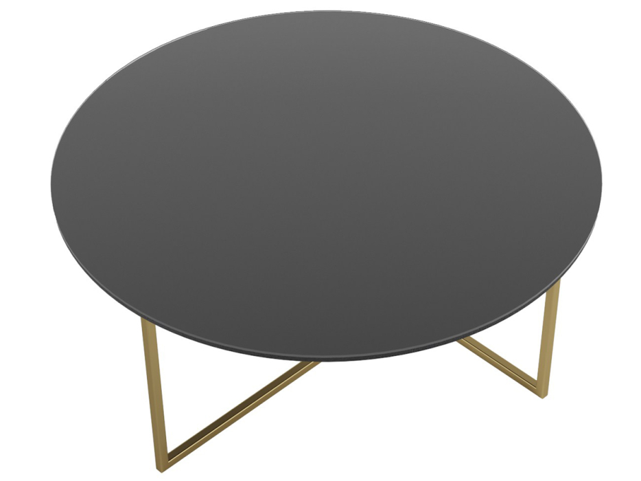 Журнальные столики, Стол журнальный Маджоре Glass черная Lacobel