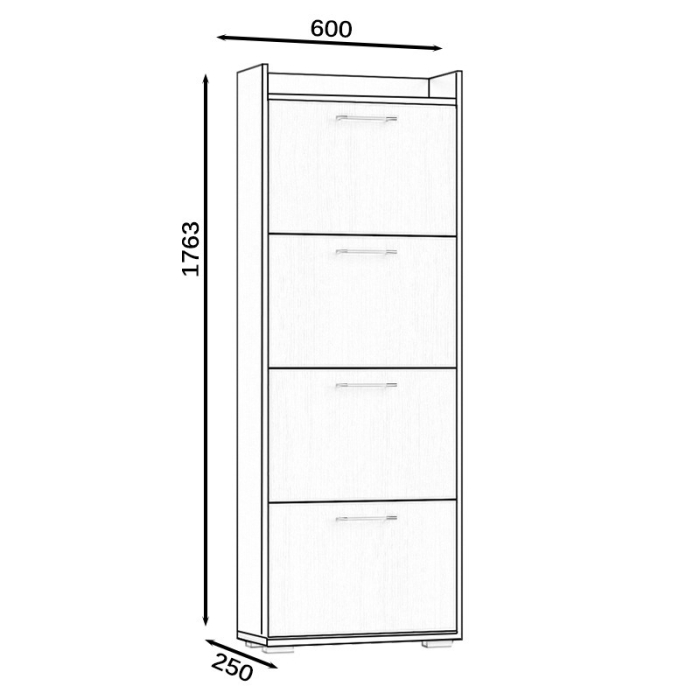Тумбы, Обувница СВК 2ХЛ