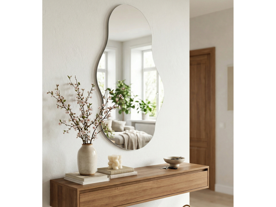 Зеркала в спальню, Зеркало настенное Мебелик фигурное Сельетта-7 110 х 55,8 см