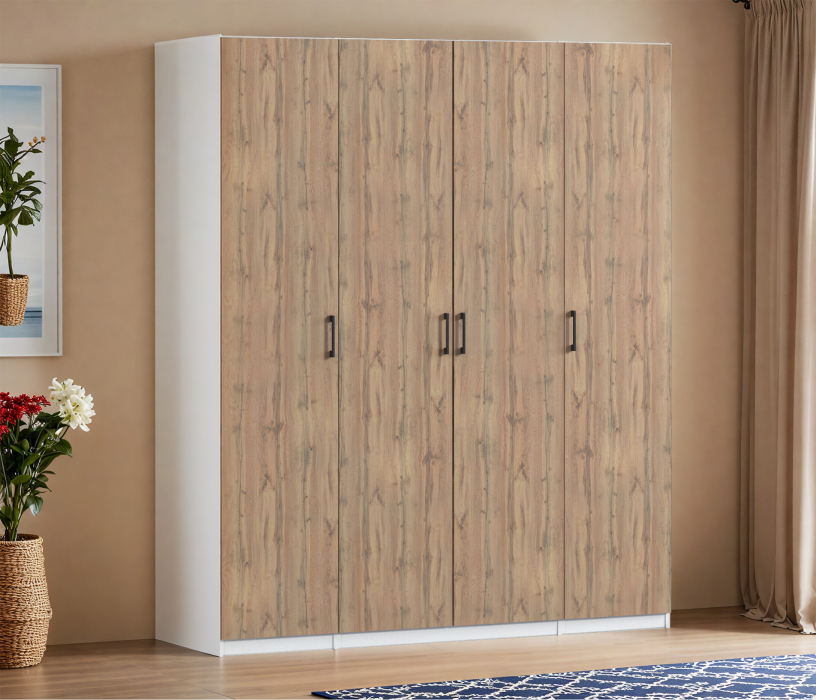 Для одежды, Шкаф четырехдверный Макс 2000 мм, вариант №3 (ЛДСП)