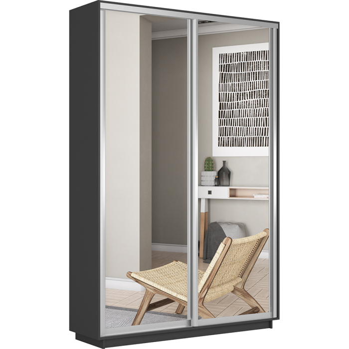 Шкафы-купе 2-х дверные, Шкаф-купе Экспресс Экспенс дуо 2400 x 1400 x 450