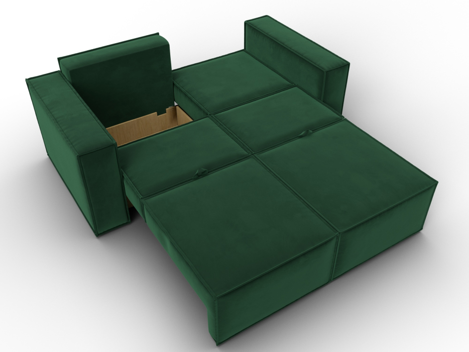 Диваны кровати со спальным местом, Диван прямой Куба мини, велюр