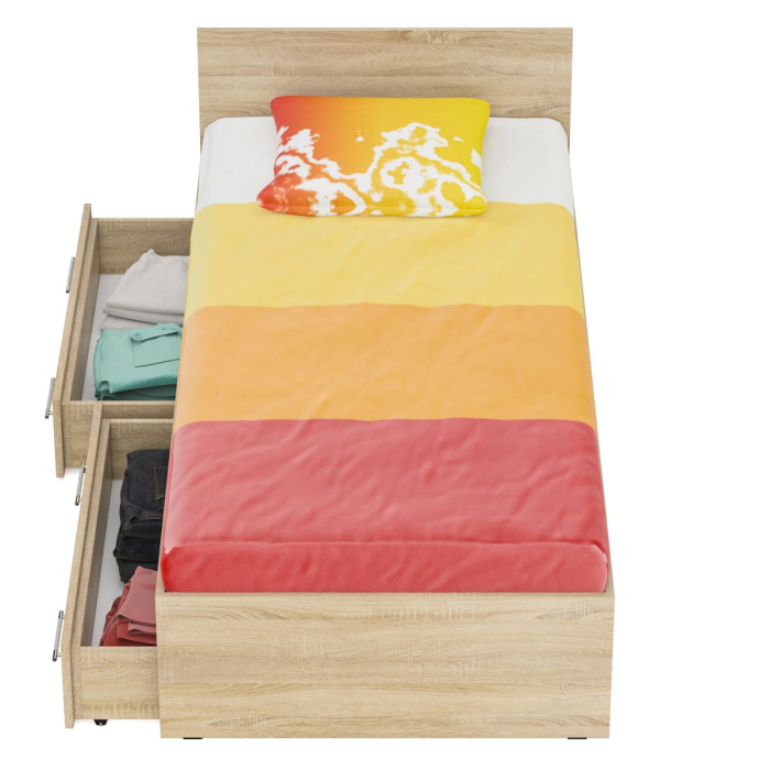 Детские кровати, Односпальная кровать с ящиками Стандарт 0900