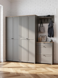 Два шкафа для одежды в прихожую с обувницей и вешалкой для одежды Остин