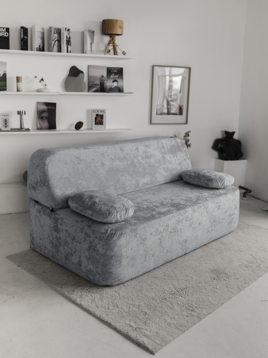 Дизайнерские диваны для гостиной, Бескаркасный диван Бабл, плюше 