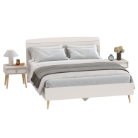 Спальные гарнитуры, Современная мебель Афина из широкой кровати на 1600 и двух прикроватных тумбочек