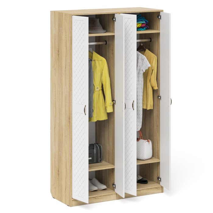 Прихожие, Два шкафа для прихожей П-6 МДФ фрезеровка ромб