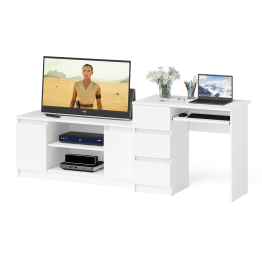 Стол компьютерный однотумбовый МС-6 левый с тумбой 1200-1 Мори