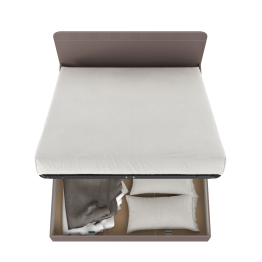 Двуспальная кровать с подьёмным ортопедичестким основанием Амьен