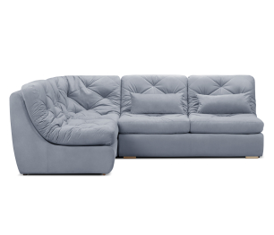 Модульный угловой диван Борнео со спальным местом, велюр