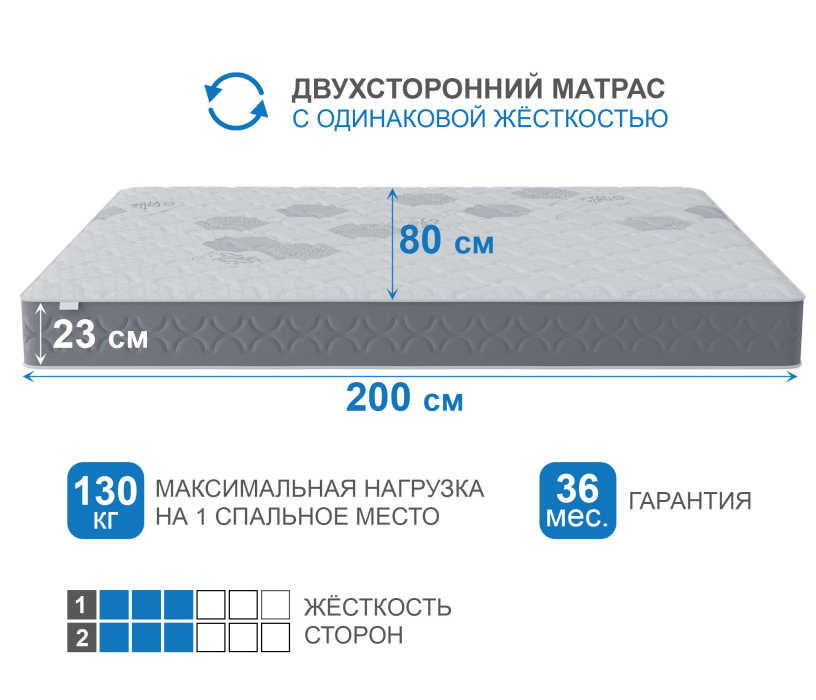 800 x 2000, Матрас Слип-Соната  800х2000