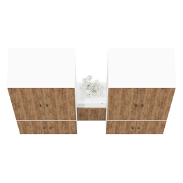 Набор шкафов и тумба с нишей Лидер-8 № 37