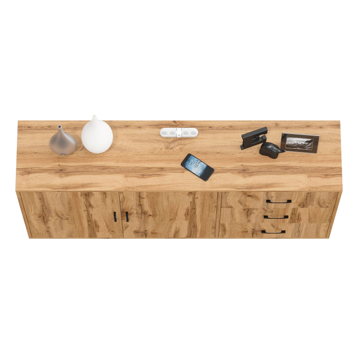 Комоды, Широкий тумба-комод с ящиками и дверками РВК 123-1604