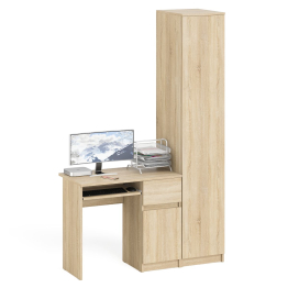 Компьютерный стол МС-1 правый с пеналом на 400 Мори