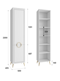 Шкаф-пенал Оливия ОЛ-11