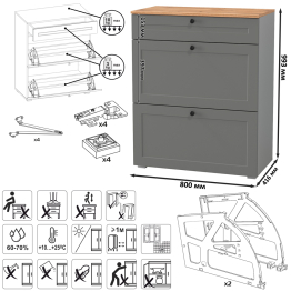 Модульная мебель для прихожей Остин № 49