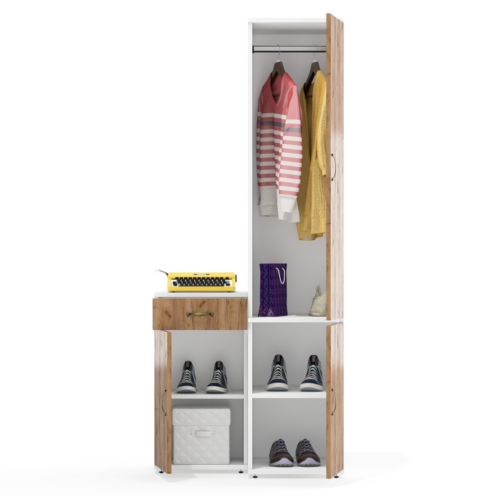 Домашние кабинеты, Пенал 23Б и тумба с выдвижным ящиком и дверкой Лидер-8