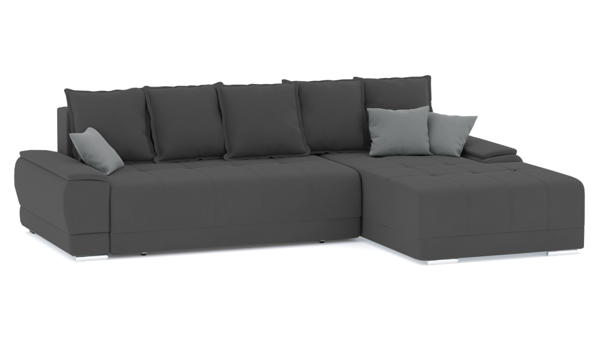 Диваны угловые в гостиную, Диван-кровать угловой Нордвикс ПБ, велюр