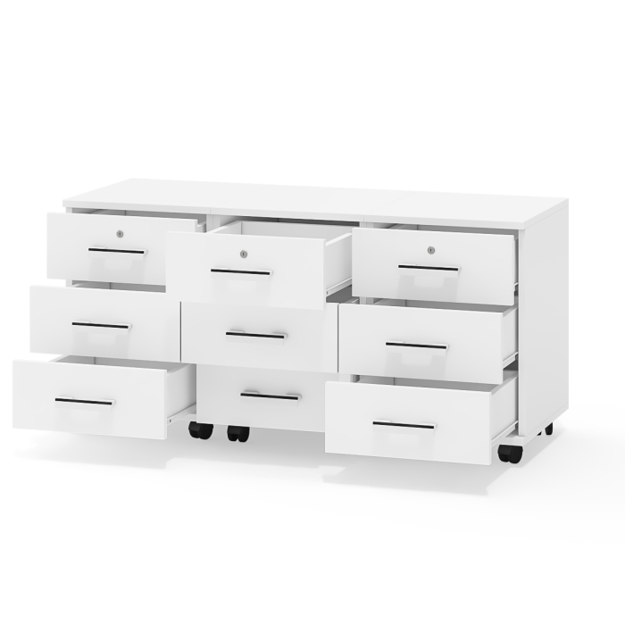 Детские тумбы, Три выкатных тумбы МД 3-02